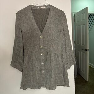 Zara Grey Mini Dress/Long Shirt